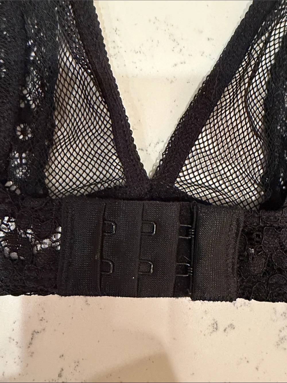 Urban Outfitters Delicate Black Lace Triangle Bralette Size L